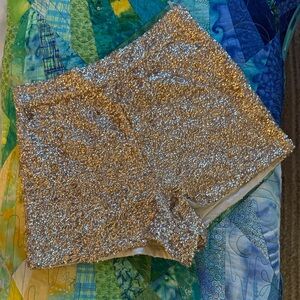 L’ATISTE by Amy Gold Sequin High Waist Women's Shorts S